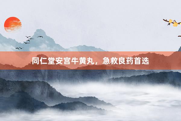 同仁堂安宫牛黄丸，急救良药首选